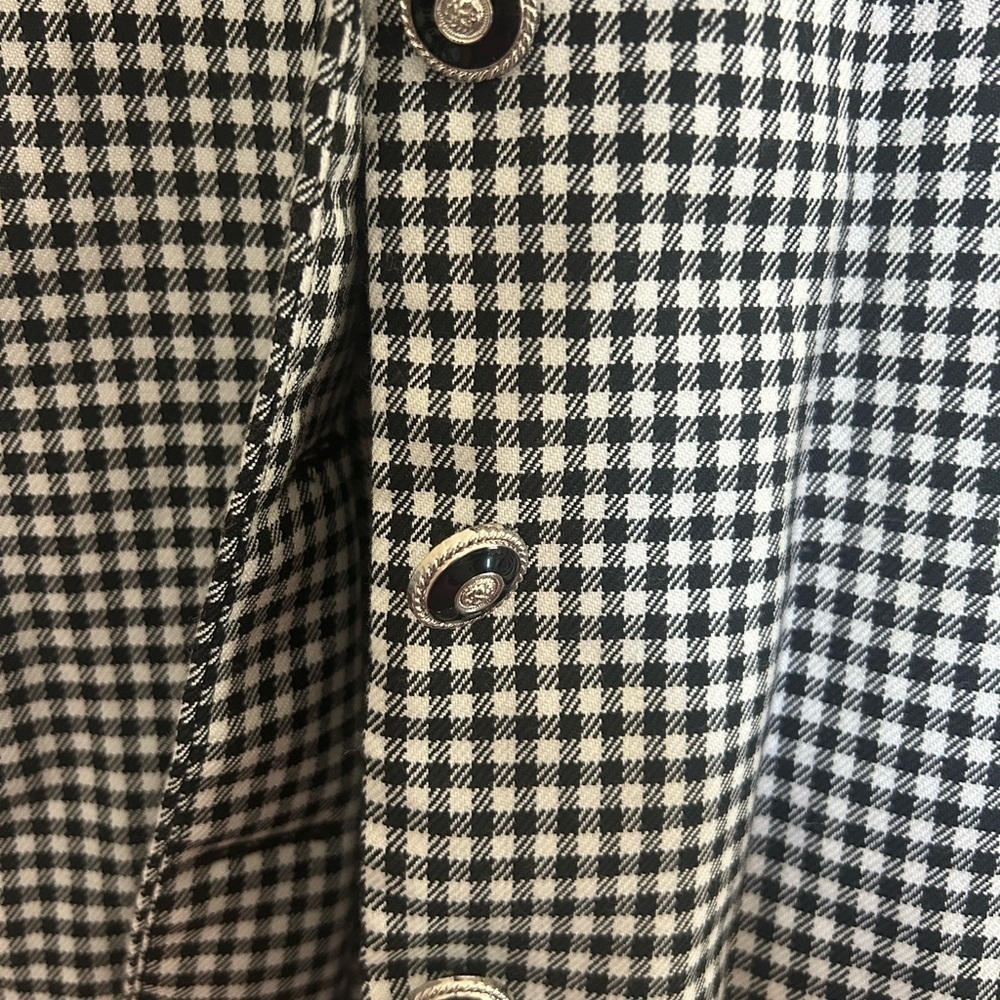 Positive Attitude Black & White Houndstooth Blazer – Size 6 Petite - Picture 3 of 4